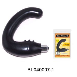 "Стимулятор простаты и мошонки с вибрацией , c вибрацией, длина 14.00см, диаметр 2.70см"