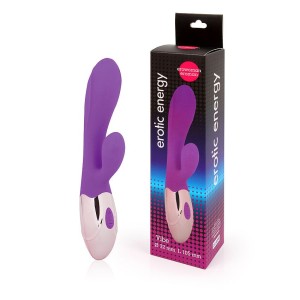 ВИБРОМАССАЖЁР L рабочей части 105 мм D 32 мм, 10 режимов вибрации, цвет фиолетовый арт. EE-10263-5