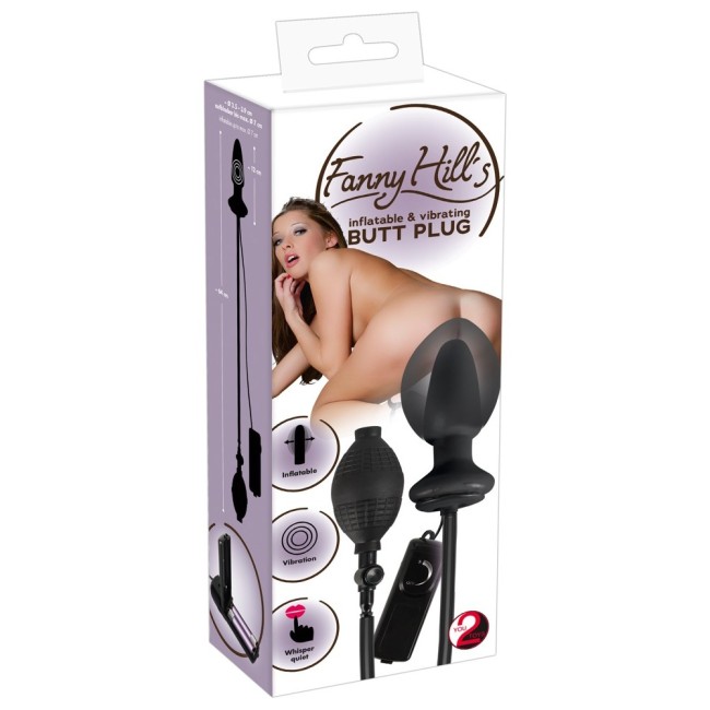 Анальный вибростимулятор с расширением Fanny Hill?s Butt Plug , c вибрацией, длина 12.00см, диаметр 2.40см