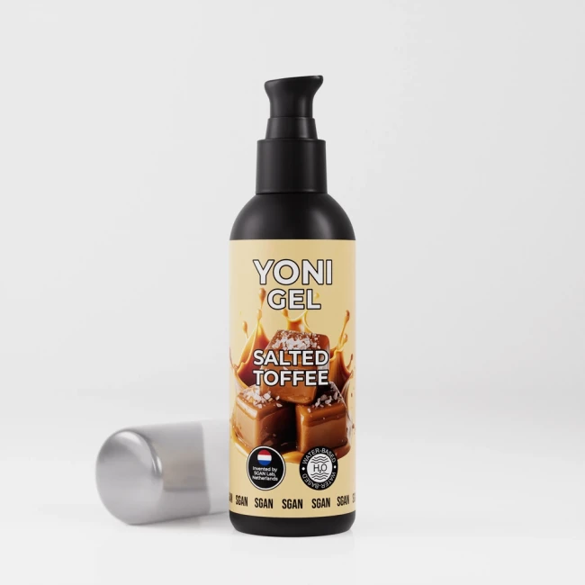 Съедобный Лубрикант со вкусом соленой карамели YONI GEL SGAN, 100 мл