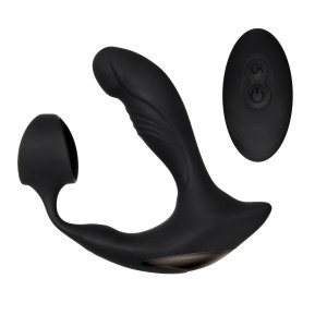 Zero Tolerance STRAPPED & TAPPED Вибромассажер простаты с эрекционным кольцом и пультом ДУ , c вибрацией, длина 14.00см, диаметр 0.00см