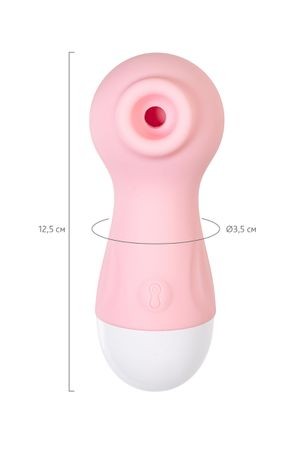 Вакуум-волновой стимулятор Flovetta IXORA, силикон, розовый, 9,8 см