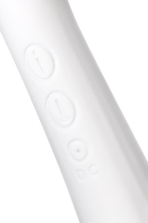 Вибратор с вакуумной стимуляцией Flovetta JASMINE, силикон, белый, 23 см