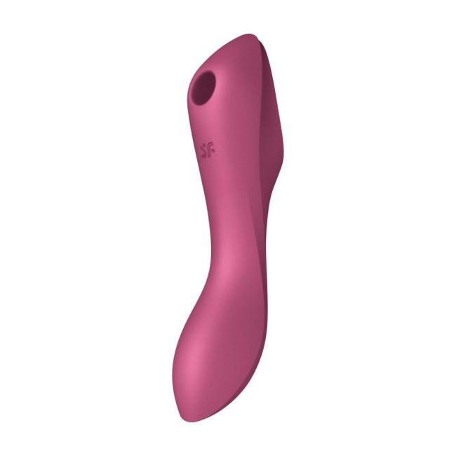 Curvy Trinity 3 Вибростимулятор, красный , c вибрацией, длина 17.80см, диаметр 0.00см