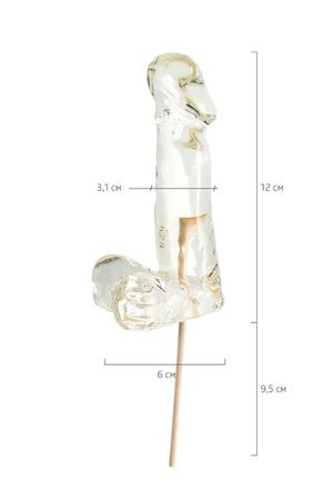 Леденец Sosuчki, «Пенис Pina colada», прозрачный 173гр.