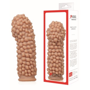 Насадка на фаллос,ES.008-M с пузыриками по всей поверхности, EXTREME SLEEVE, размер M  , длина 14.70см, диаметр 4.70см