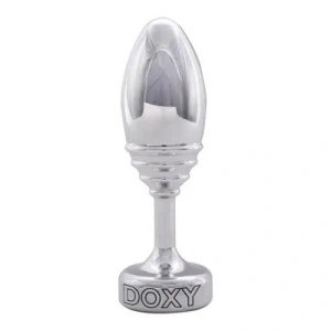 Втулка анальная Doxy Butt Plug Ribbe алюминий