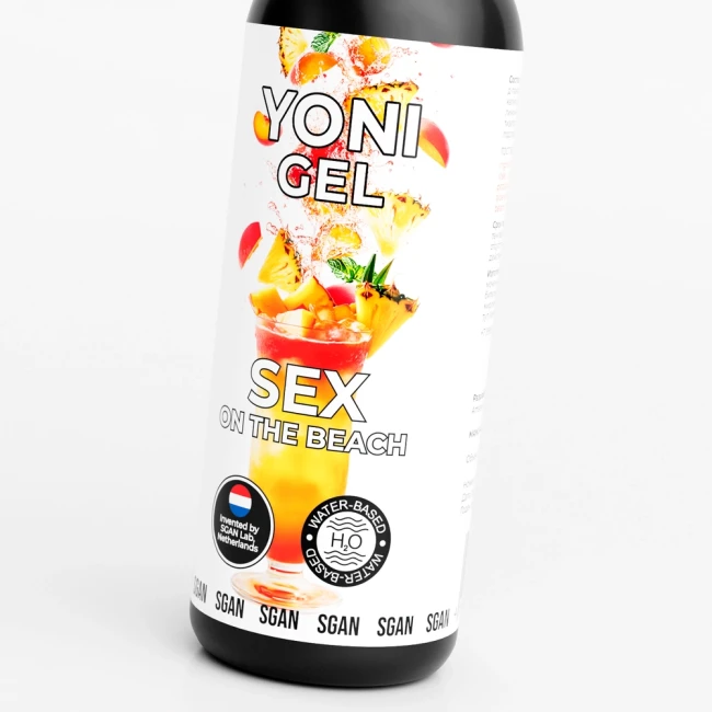 Съедобный лубрикант СЕКС НА ПЛЯЖЕ SGAN YONI GEL, интимная смазка на водной основе 100 мл   