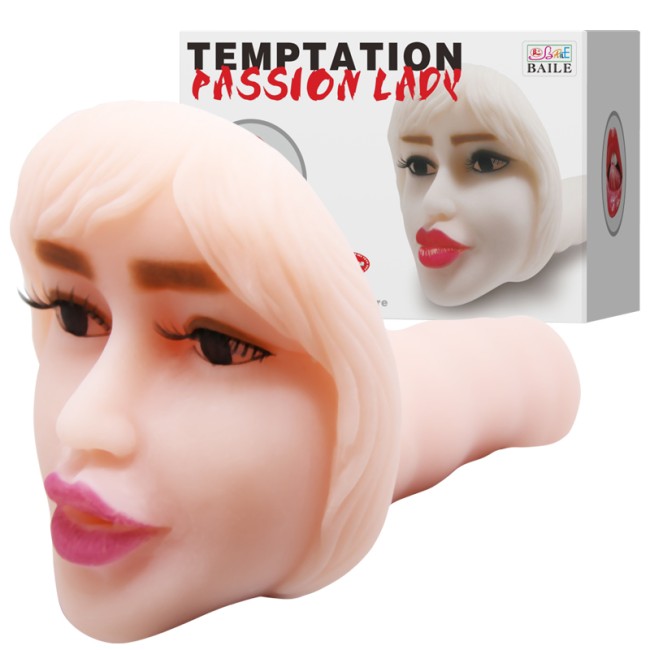 "Мастурбатор лицо с вибрацией Baile Passion Lady , c вибрацией, длина 20.00см, диаметр 0.00см"