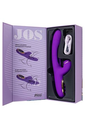 Вибратор с вакуумной стимуляцией и язычком JOS Pitti. 