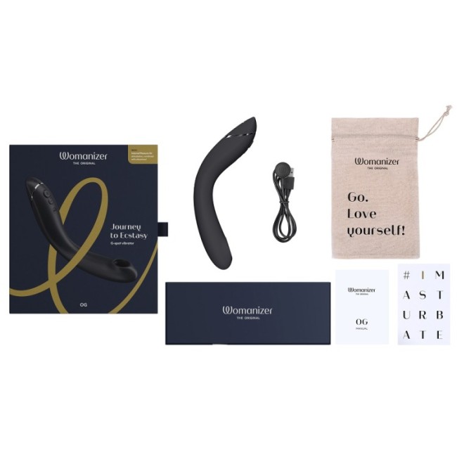 Стимулятор G-точки Womanizer OG c технологией Pleasure Air и вибрацией Стимулятор G-точки Womanizer OG c технологией Pleasure Air и вибрацией