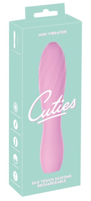 Мини-вибратор Cuties розовый , c вибрацией, длина 14.10см, диаметр 3.00см
