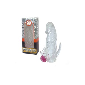 "Насадка с закрытой головкой и вибрацией , c вибрацией, длина 13.00см, диаметр 3.50см"