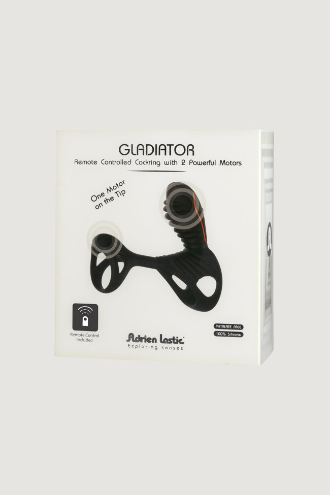 "Gladiator + LRS  эрекционная насадка кольцо с пультом управления , c вибрацией, длина 0.00см, диаметр 3.60см"