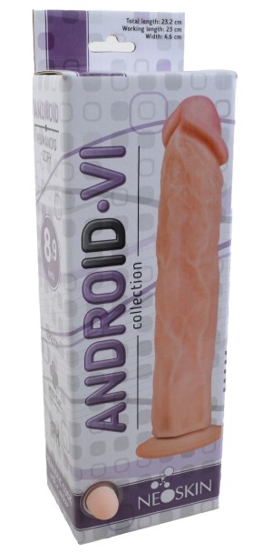 ФАЛЛОИМИТАТОР РЕАЛИСТИК ANDROID LONG L 230 мм D 46 мм, киберкожа арт. 553403