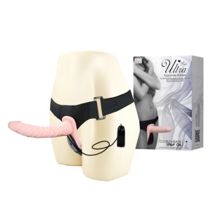 "Baile Double Heads Strap-on Страпон женский двойной на ремешках,с вибрацией , c вибрацией, длина 28.00см, диаметр 3.50см"