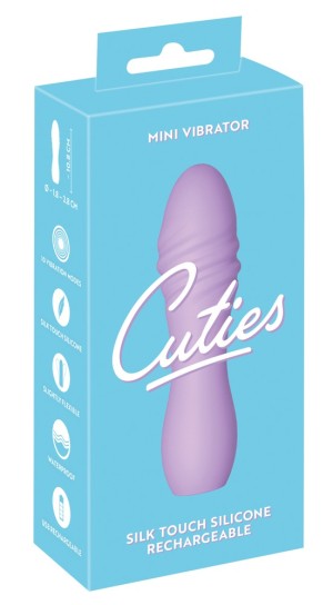 Мини-вибратор Cuties фиолетовый , c вибрацией, длина 10.80см, диаметр 2.80см
