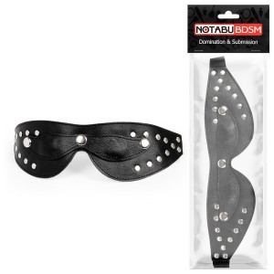 МАСКА кожа, цвет чёрный арт. NTB-80352