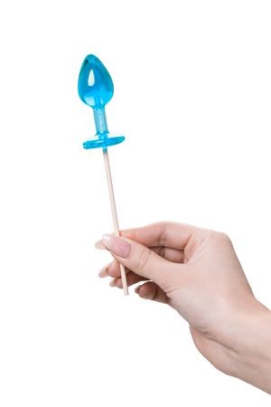 Леденец Sosuчki, «Анальная втулка малая  Blue Curacao», голубой 29гр.