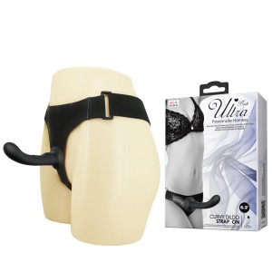 "Baile Ultra Harness Curvy Dildo Страпон эргономичный с изогнутой головкой , длина 15.80см, диаметр 3.80см"