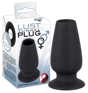 Анальная пробка полая Lust Tunnel Plug , длина 10.50см, диаметр 3.00см