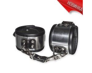 Наручники с декоративной отделкой под металл , длина 0.00см, диаметр 0.00см