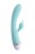 Вибратор с клиторальным стимулятором Flovetta Iris, силикон, голубой, 22 см