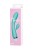 Вибратор с клиторальным стимулятором Flovetta Iris, силикон, голубой, 22 см