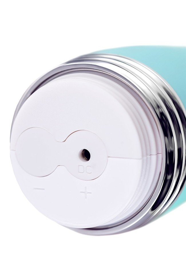 Вибратор с клиторальным стимулятором Flovetta Iris, силикон, голубой, 22 см