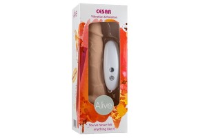 "Вибромассажер-ротатор на присоске Cesar Vibrator & Rotator , c вибрацией, длина 17.50см, диаметр 4.00см"