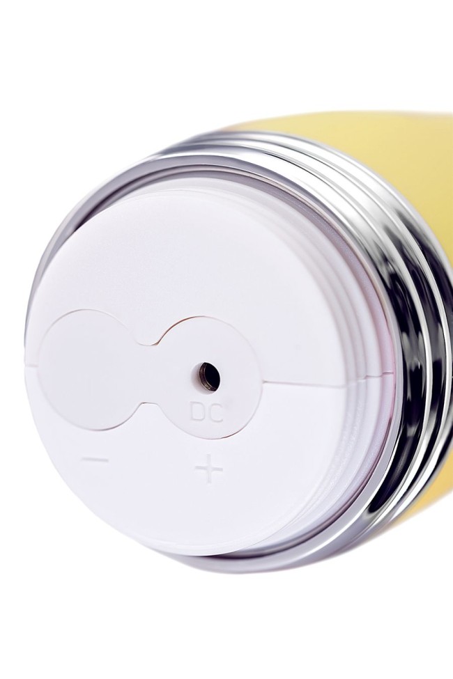 Вибратор с клиторальным стимулятором Flovetta Aster, силикон, желтый, 22 см