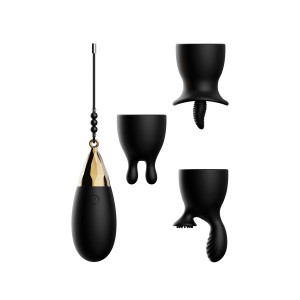 Evolved EGG-CITEMENT Виброяйцо с насадками и пультом ДУ , c вибрацией, длина 0.00см, диаметр 0.00см