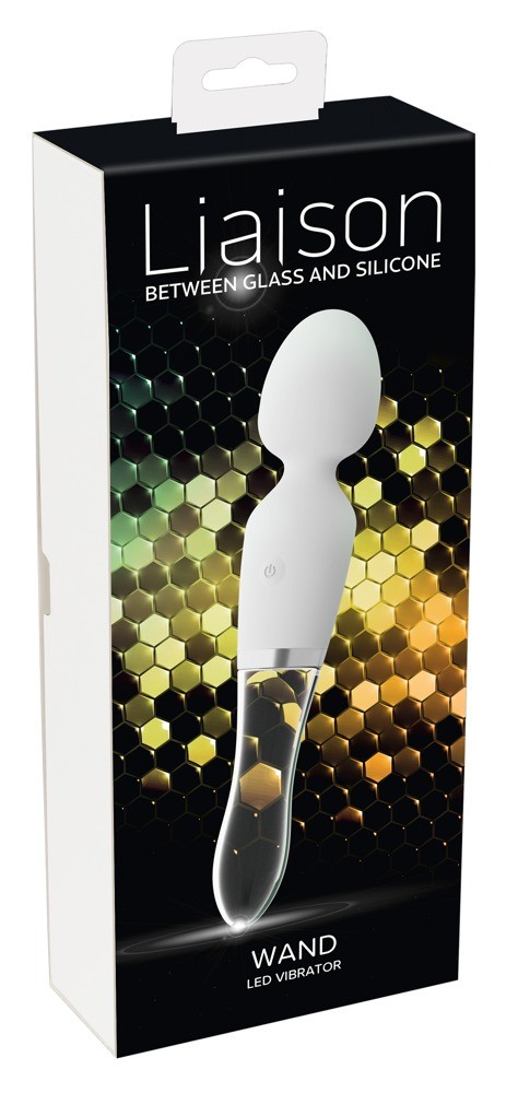 Вибромассажер ванд с подсветкой LIAISON WAND LED , c вибрацией, длина 21.50см, диаметр 4.20см