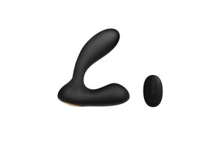 Vick Black Массажер простаты с вибрацией и ДУ , c вибрацией, длина 10.00см, диаметр 2.60см