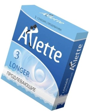 Презервативы Arlette Longer продлевающие, 3 шт.