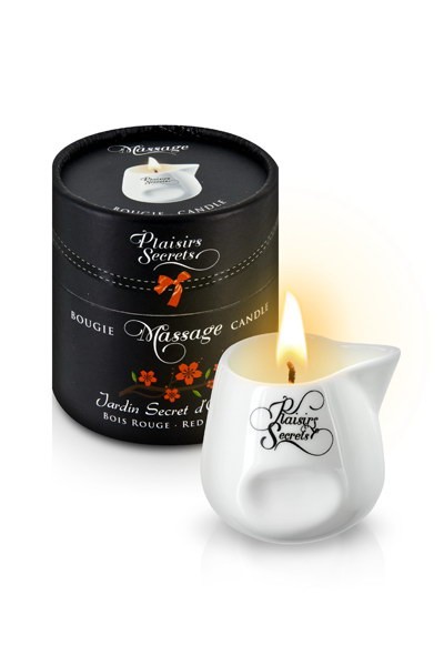 BOUGIE DE MASSAGE BOIS ROUGE 80M Свеча с массажным маслом Красное дерево 80 мл , длина 0.00см, диаметр 0.00см