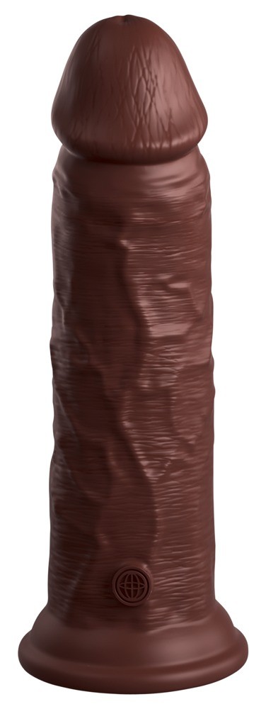 Фаллоимитатор King Cock Elite Dual Density реалистик, коричневый, 20 см