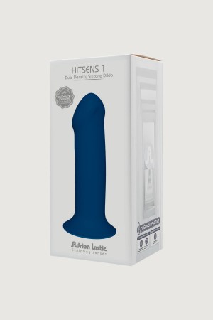 "Дилдо на присоске с двойной плотностью Hitsens S01 Blue ADRIEN LASTIC DILDO DUAL DENSITY  , длина 17.70см, диаметр 4.50см"