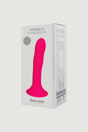 "Дилдо на присоске с двойной плотностью Hitsens S04 Pink ADRIEN LASTIC DILDO DUAL DENSITY  , длина 17.50см, диаметр 3.50см"