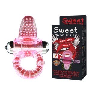 "Эрекционное кольцо Sweet vibration ring с вибрацией , c вибрацией, длина 4.00см, диаметр 3.00см"