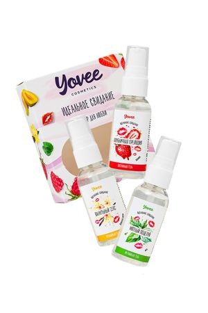 Набор гелей-смазок Yovee для любви (721004+721006+721012), вкусовые (клубника+мята+ваниль), 3х50 мл