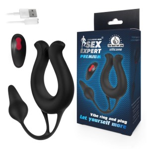 НАСАДКА С ВИБРАЦИЕЙ L общая 275 мм, L втулки 58 мм, D насадки 69 мм D втулки 29 мм, 9 режимов вибрации, дистанционный пульт арт. SEM-55240