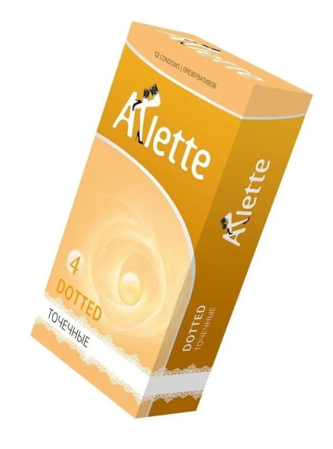 Презервативы Arlette Dotted c точечной структурой, 12 шт.