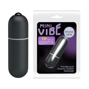 "Baile Mini Vibe Черная компактная вибропуля , c вибрацией, длина 0.00см, диаметр 1.80см"