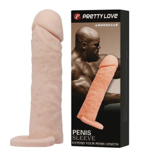 "PrettyLove Penis sleeve насадка на фаллос, закрытая удлинитель , длина 16.00см, диаметр 3.80см"