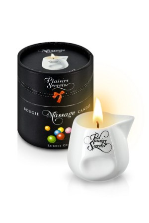 MASSAGE CANDLE BUBBLE GUM 80ML Свеча с массажным маслом Фруктовая жевачка 80 мл , длина 0.00см, диаметр 0.00см