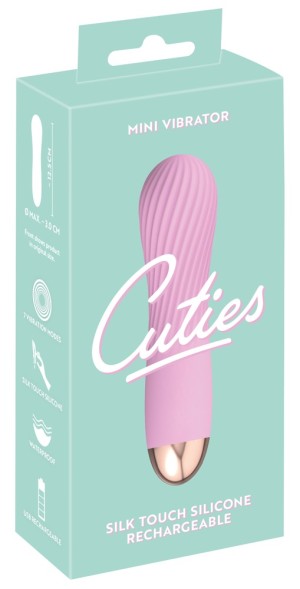Вибратор мини Cuties розовый , c вибрацией, длина 12.50см, диаметр 3.00см