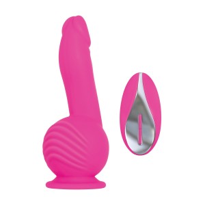 Evolved BALLISTIC Супермощный вибромассажер с пультом ДУ и присоской , c вибрацией, длина 19.00см, диаметр 2.70см