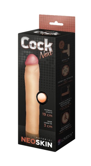 Фаллоудлинитель киберкожа COCK NEXT, L 190 мм D 35 мм, артикул 690103