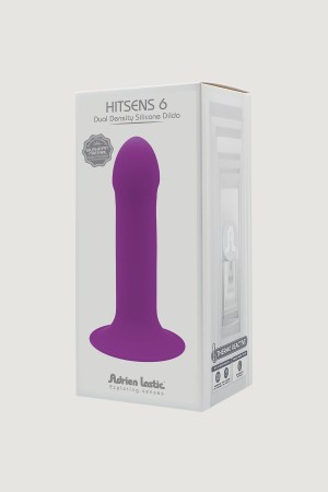 "Дилдо на присоске с двойной плотностью HITSENS S06 Purple ADRIEN LASTIC DILDO DUAL DENSITY , длина 13.50см, диаметр 3.30см"